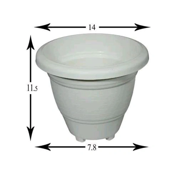 Sumo Pot 14" White