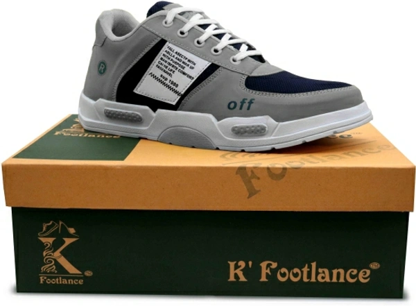 K' Footlance Running Shoes For Men - grey, 9