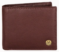 WILDHORN Men Formal Brown Genuine Leather Wallet - Brown