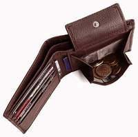 WILDHORN Men Formal Brown Genuine Leather Wallet - Brown
