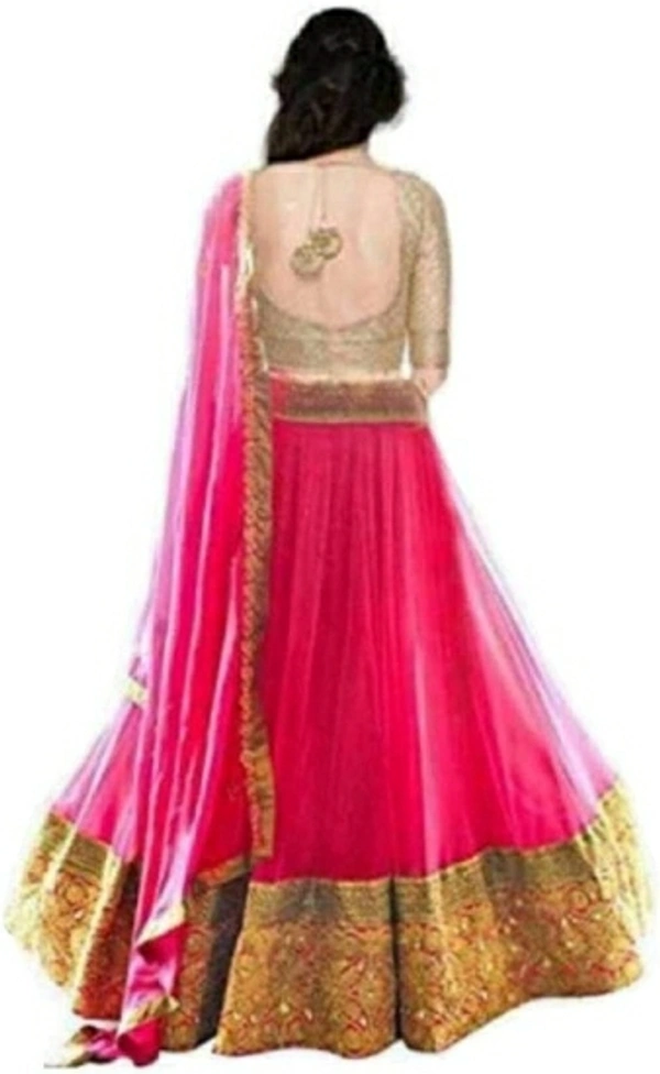 dholida fab Semi Stitched Lehenga Choli - Pink, 14 Days Return Policy, No questions asked.