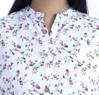 Bachuu Women Printed Straight Kurta - Blue, Grey, Blue, Pink, M, 14 Days Return Policy, No questions asked.