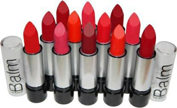 Miss Hot Combo Balm Matte Lipstick - Set Of 12 - No Returns Applicable, No questions asked.