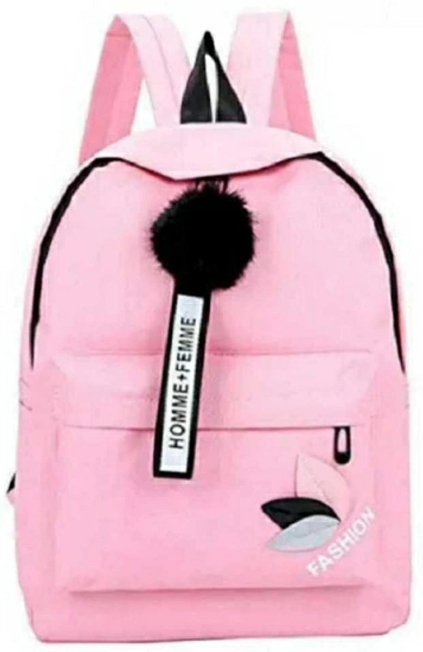 Nidhi Stylish Pink Backpack 20 L Backpack - 14 Days Return Policy, No questions asked., Black, Grey, Pink, Sky Blue, Capacity: 20 L