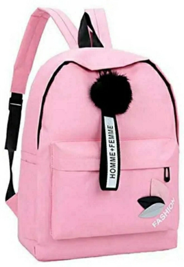 Nidhi Stylish Pink Backpack 20 L Backpack - 14 Days Return Policy, No questions asked., Black, Grey, Pink, Sky Blue, Capacity: 20 L