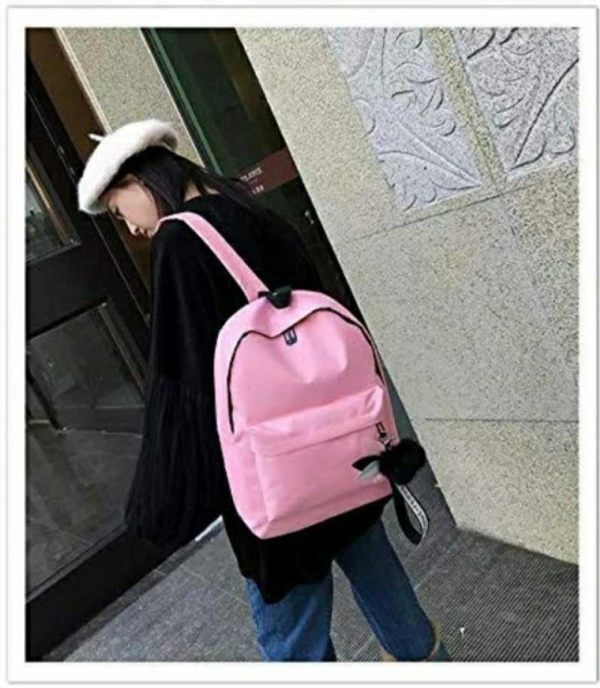 Nidhi Stylish Pink Backpack 20 L Backpack - 14 Days Return Policy, No questions asked., Black, Grey, Pink, Sky Blue, Capacity: 20 L