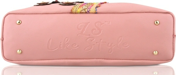 LIKE STYLE Women Pink Shoulder Bag - BEIGE, BLACK, BLUE, GREY, PINK, 14 Days Return Policy, No questions asked., Width x Height : 28 cm x 25 cm