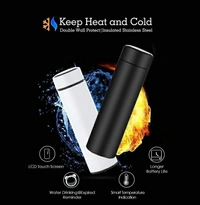 curve creation Smart Vacuum Flasks Stainless Steel Water Thermal Bottle LED Temperature Display 500 ml Bottle - Capacity: 500 ml, 7 Days Return Policy, No questions asked.