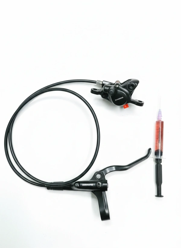 Shimano MT200 Hydraulic Disc Brake Front Only (Indian Standard) With Bleeding Oil And Bleeding Pipe 230mm