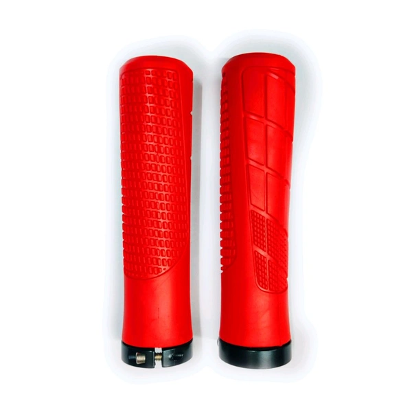 Lockon Grip For Cycle Red Colour 