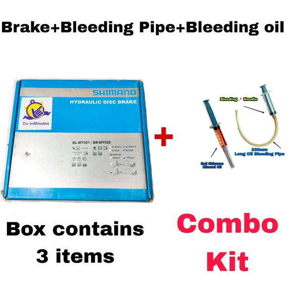 Shimano BL-MT501/BR-MT520 Hydraulic Disc Brake Assembled Set Rear Four Piston