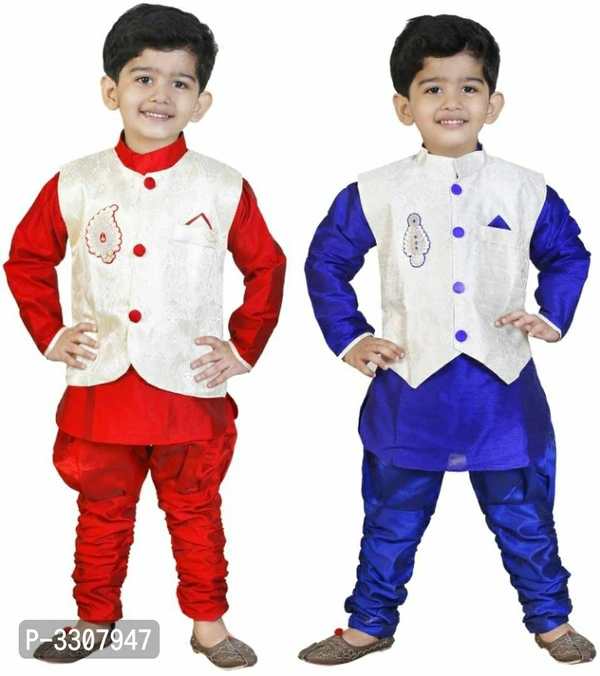 MODI SET FOR BOYS Combo - Delivery within 6-8 business days., Art silk, Return within 7 days of delivery. Full Refund., Free shipping, 2-3 years, Ethenic Jacket