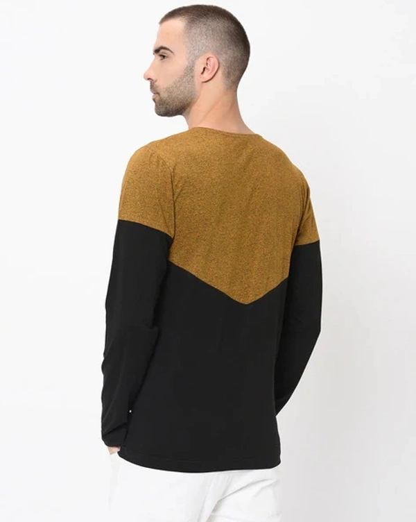 Striped Slim Fit Crew- Neck T-shirt - cotton blend, M (Chest Size: 38 in, Length Size: 27.5 in) 