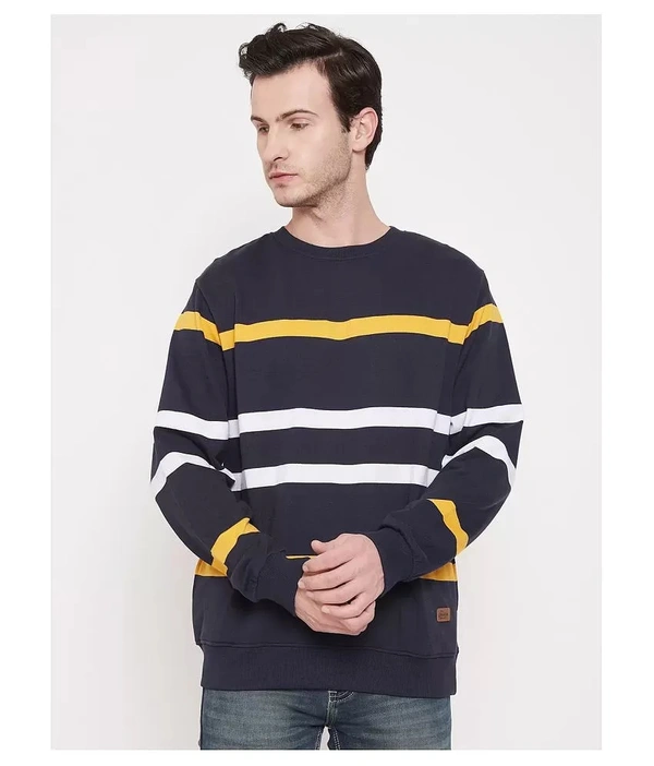 Men's Multi Full Sleeves Hooded Colorblocked Sweatshirt - cotton blend, M (Chest Size: 42 in, Length Size: 27 in) 
