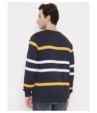 Men's Multi Full Sleeves Hooded Colorblocked Sweatshirt - cotton blend, M (Chest Size: 42 in, Length Size: 27 in) 