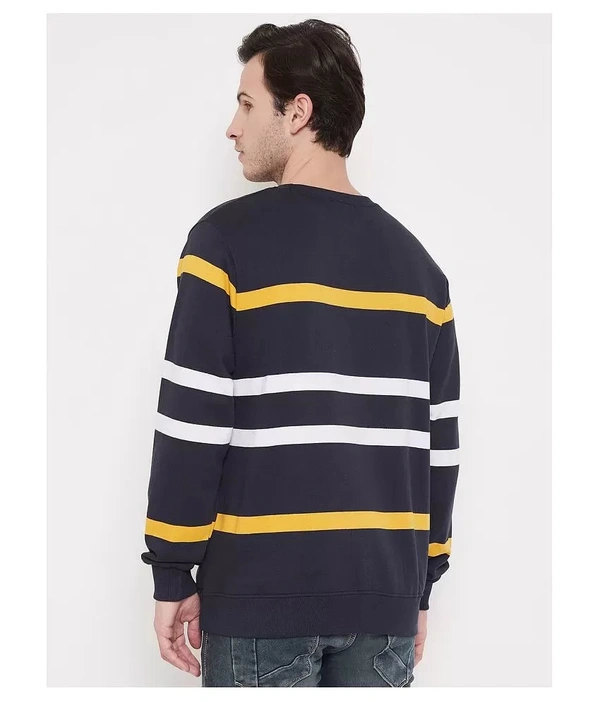 Men's Multi Full Sleeves Hooded Colorblocked Sweatshirt - cotton blend, M (Chest Size: 42 in, Length Size: 27 in) 