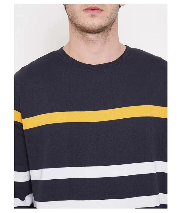 Men's Multi Full Sleeves Hooded Colorblocked Sweatshirt - cotton blend, M (Chest Size: 42 in, Length Size: 27 in) 