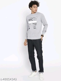 Graphic Print Full Sleeves Sweatshirt - cotton, XL (Chest Size: 44 in, Length Size: 28 in) 