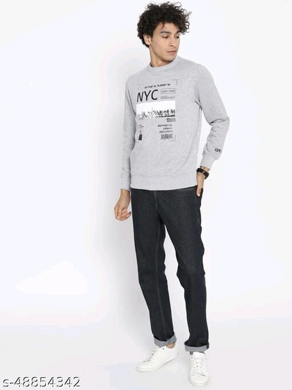 Graphic Print Full Sleeves Sweatshirt - cotton, XL (Chest Size: 44 in, Length Size: 28 in) 