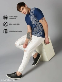 Half Bandanna Print T-shirt - cotton, L