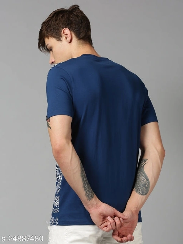 Half Bandanna Print T-shirt - cotton, L