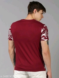 Contrast Floral Print T-shirt - cotton, XL