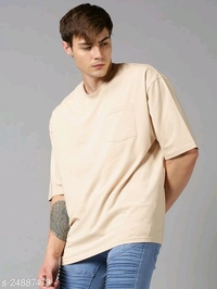 Drop Shoulder Printed Oversized T-shirt - cotton, S