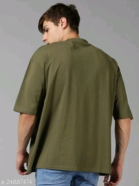 Drop Shoulder Printed Oversized T-shirt - cotton, S