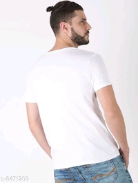 Floral Print Half Sleeves T-shirt - cotton, XXL (Chest Size: 46 in) 
