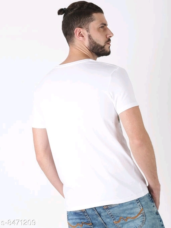 Floral Print Half Sleeves T-shirt - cotton, XXL (Chest Size: 46 in) 