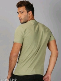 Printed Half Sleeve T-shirt - cotton, S (Chest Size: 38 in) 