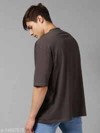 Drop Shoulder Printed Oversized T-shirt - cotton, S