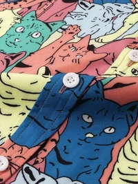 Funny Cartoon Printed Half Sleeve Shirt - poly cotton, S (Chest Size: 38 in, Length Size: 26.5 in) 