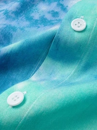 Tie & Dye Designer Half Sleeve Shirt - poly cotton, S (Chest Size: 40 in, Length Size: 27.5 in) 