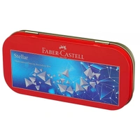 Faber Castell Stellar Mathematical Instrument Box - 8.6 x 2.4 x 18cm, Red, Grab your order before price hike