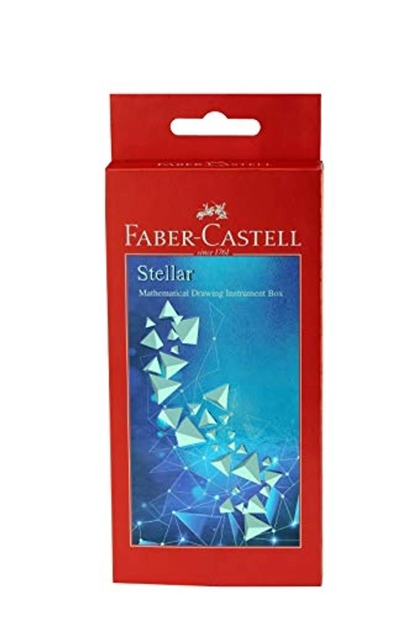 Faber Castell Stellar Mathematical Instrument Box - 8.6 x 2.4 x 18cm, Red, Grab your order before price hike