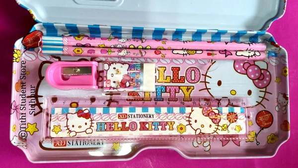 Hello Kitty Mathematical Instrument Box - Pink, 21×10.5×2.5 cm, Grab your deal before price hike.