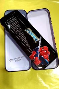 Metal Mathematical Instrument Box Spider-Man - Grab your deal before price hike., Black, 20×8×3 cm