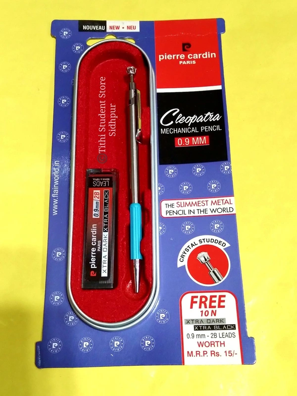 Pierre Cardin Paris Cleopatra Mechanical Pencil 0.9mm - Metal , 13cm, Limited Period Offer 