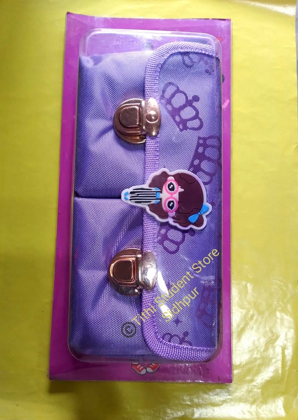 Doll Purple High Capacity Pouch  - Purple , 22×10×7cm, Hurry up only one piece left 