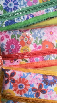 Secret Pocket Three Compartment Pouch  - Orange, Green, Yellow , Offer valid till stock last., 20×10×4 cm
