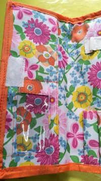 Secret Pocket Three Compartment Pouch  - Orange, Green, Yellow , Offer valid till stock last., 20×10×4 cm