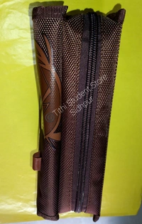 Chocolate Brown High Capacity Pouch  - Only one piece left , Chocalaty Brown , 20×9×7 cm