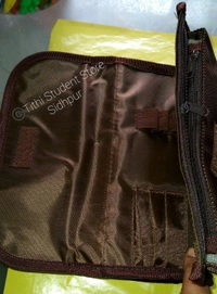 Chocolate Brown High Capacity Pouch  - Only one piece left , Chocalaty Brown , 20×9×7 cm