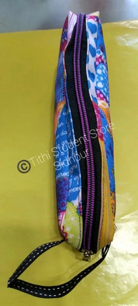 Pencil Pouch  - Multi color mix prints , 21×10×4 cm