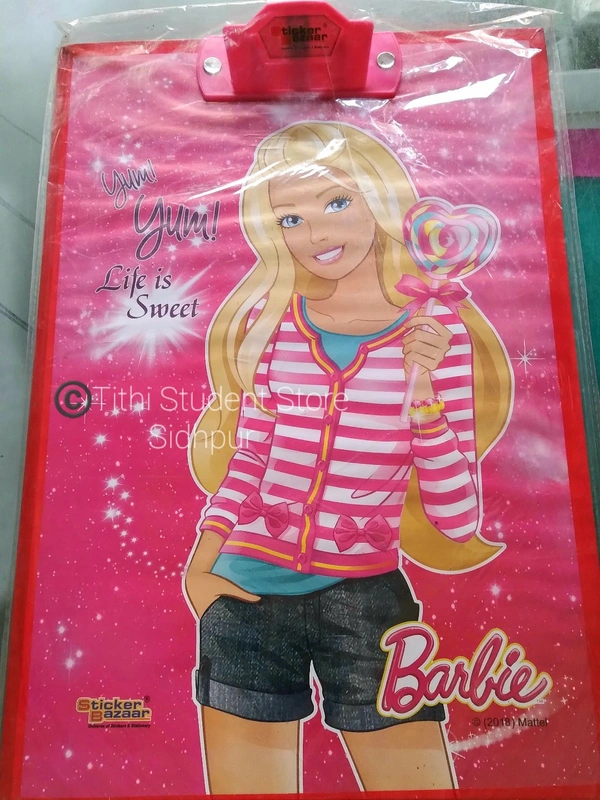 Barbie Girl Exam Board Sticker Bazaar  - 35.5 × 24.5 cm