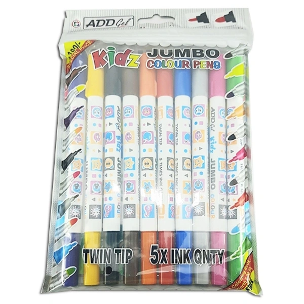 ADD Twin Tip Jumbo Colour Pens - 16 cm approx.