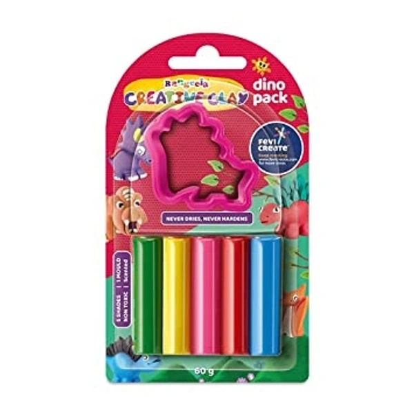 Rangeela Clay Dino Pack - 60 gm