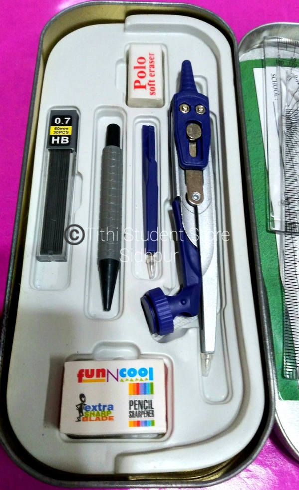 Polo Alpha Mathematical Instruments Box - 18×8.5×2.5 cm approx.