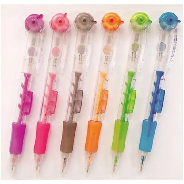 Front Click Rubber Wheel 0.7 Pencil  - One piece , Pink,Black,Orange, Green , Since It is a Chinese product no guarantee or warranty. 